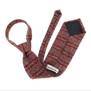 Giorgio Armani | Red silk hieroglyph necktie